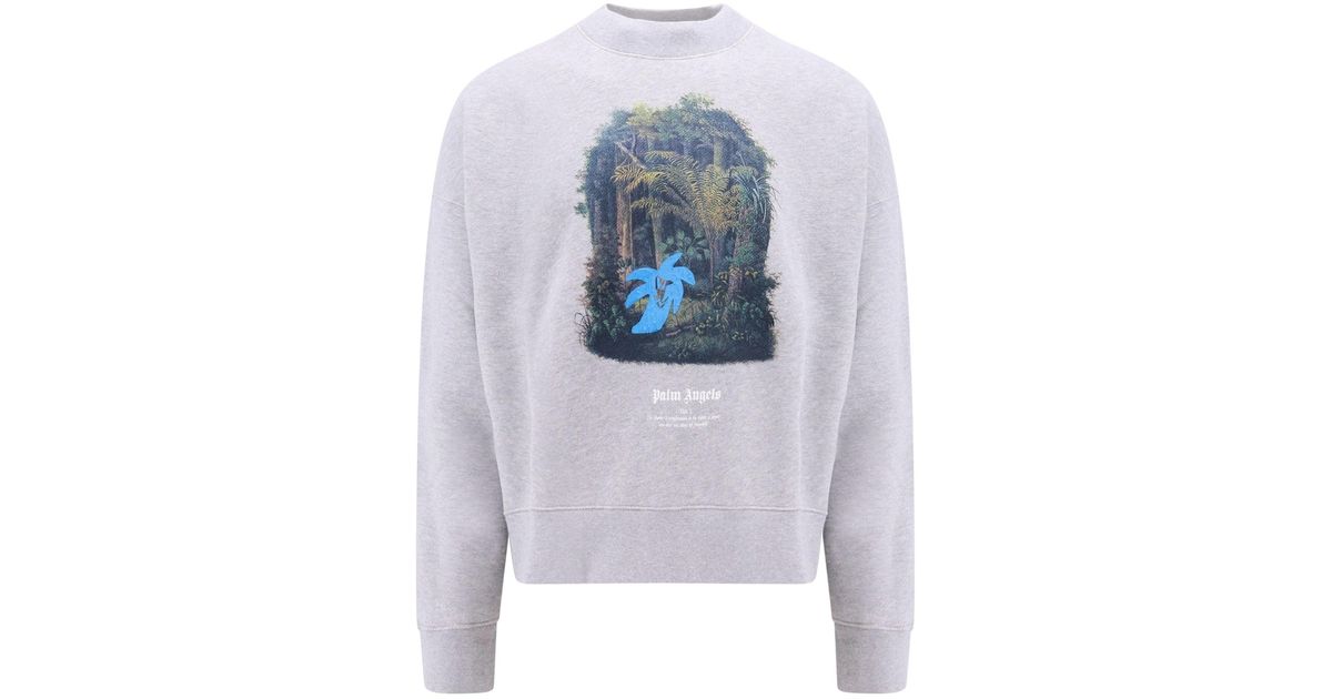 Palm Angels Sweatshirt in White for Men | Lyst UK