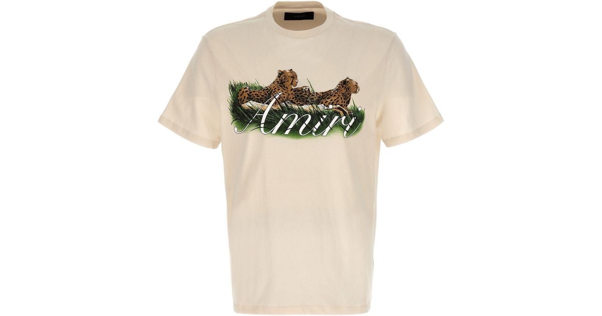 amiri--Cheetah-Logo-T-shirt-