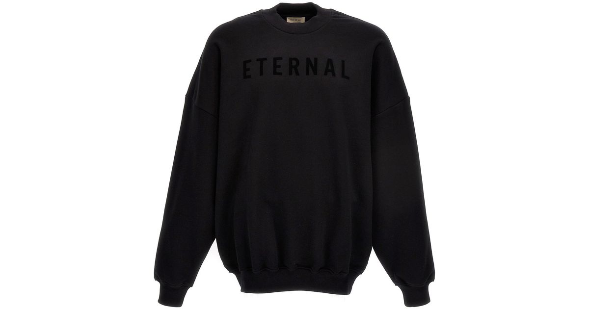 Fear Of God Eternal Sweatshirt in Black | Lyst