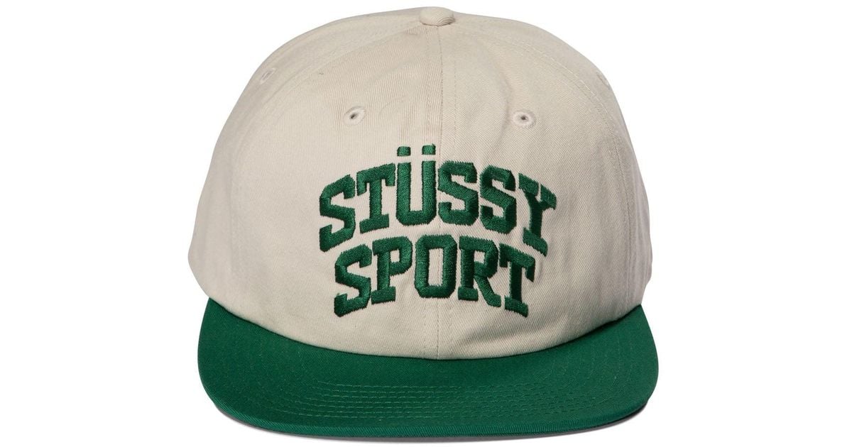 Stussy Mid-depth Sport Snapback Hats in Green for Men | Lyst UK