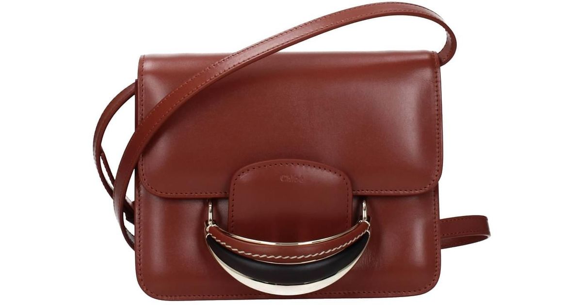 Chloé Crossbody Bag Kattie Leather Sepia in Brown | Lyst