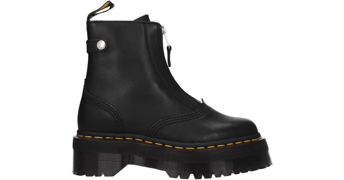 Dr. Martens Ankle Boots Jetta Leather in Black Lyst