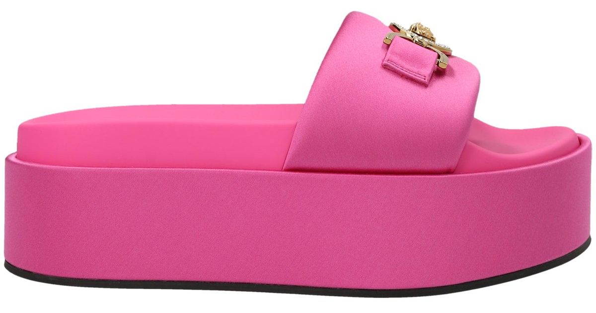 Versace 'medusa biggie' Sandals in Pink | Lyst