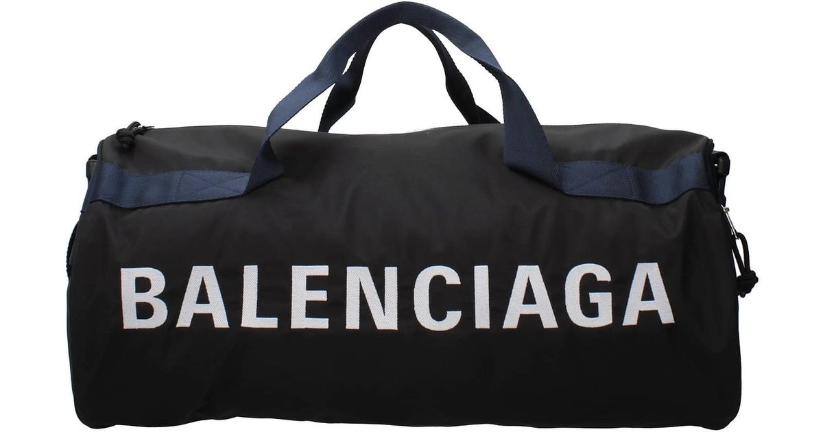 Balenciaga Travel Bags Fabric Black for Men | Lyst