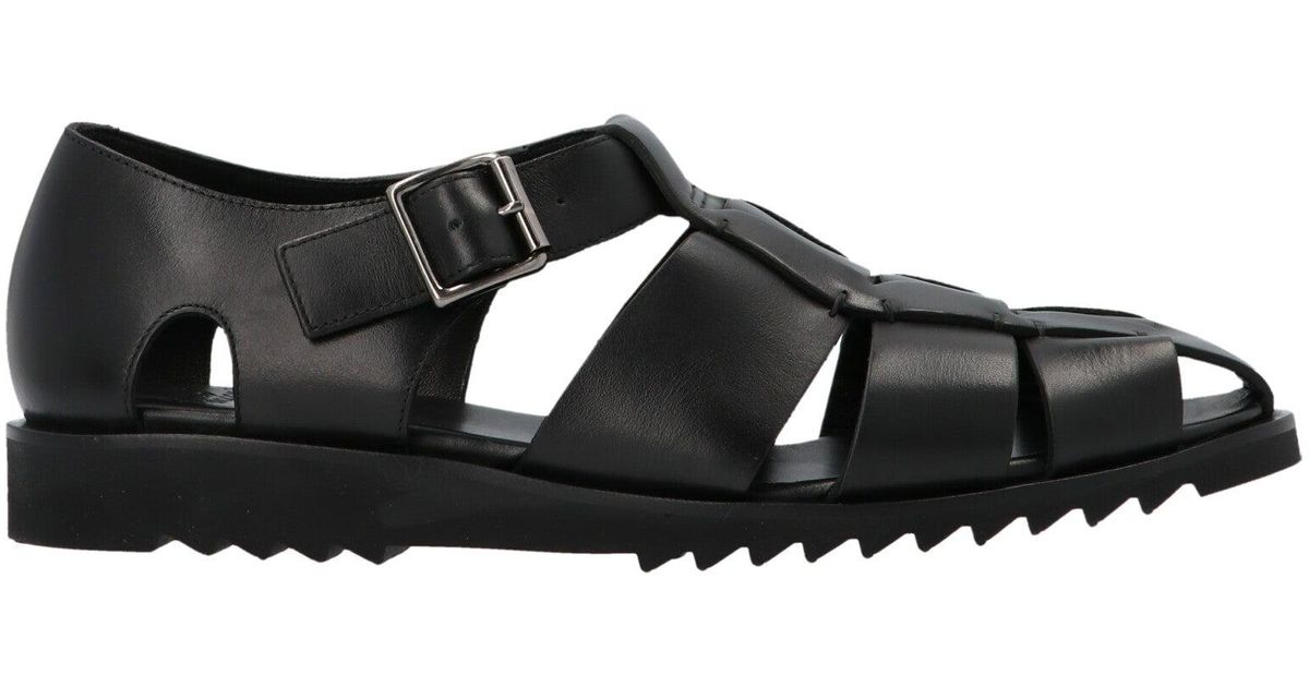 Paraboot 'pacific' Sandals in Black for Men | Lyst