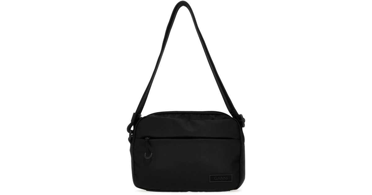 Ganni Camera Bag Crossbody Bag Crossbody Bags in Black Lyst