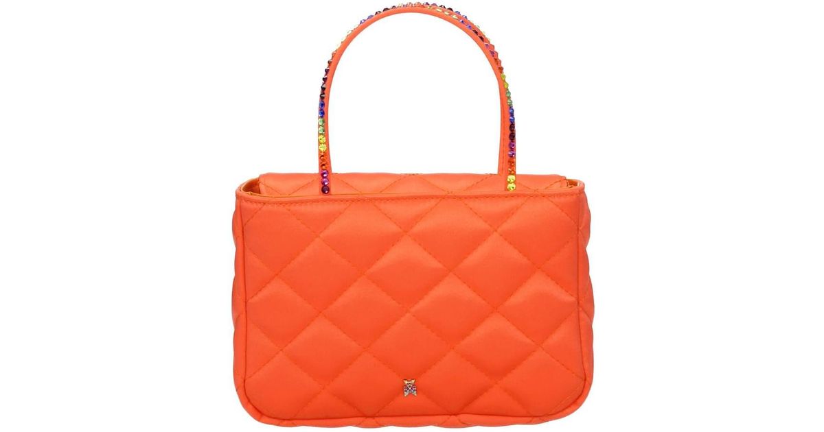 AMINA MUADDI Handbags Amini Betty Satin Multicolor in Orange | Lyst
