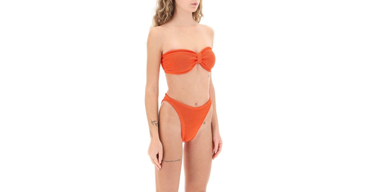 Hunza G Jean Bikini Set in Orange Lyst