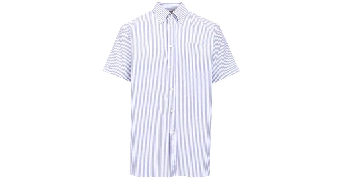 【関税&送料込】Valentino Garavani Striped Shirt Short Sleev Valentino Garavani Striped Shirt Short Sleeves Shirts in