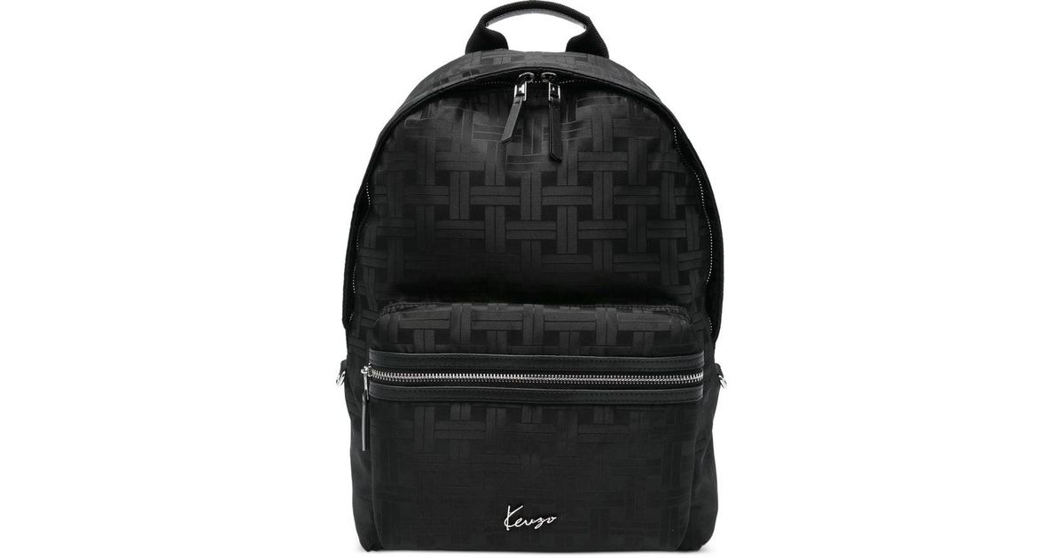 KENZO Backpack Walls in Black for Men | Lyst UK
