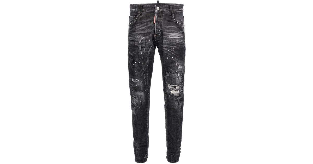 DSquared² Tidy Biker Jeans in Grey for Men | Lyst UK