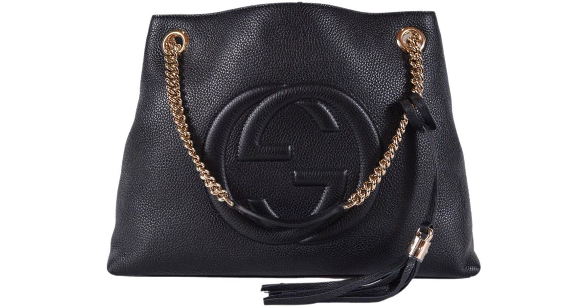 Gucci Soho GG Shoulder Bag in Black Lyst