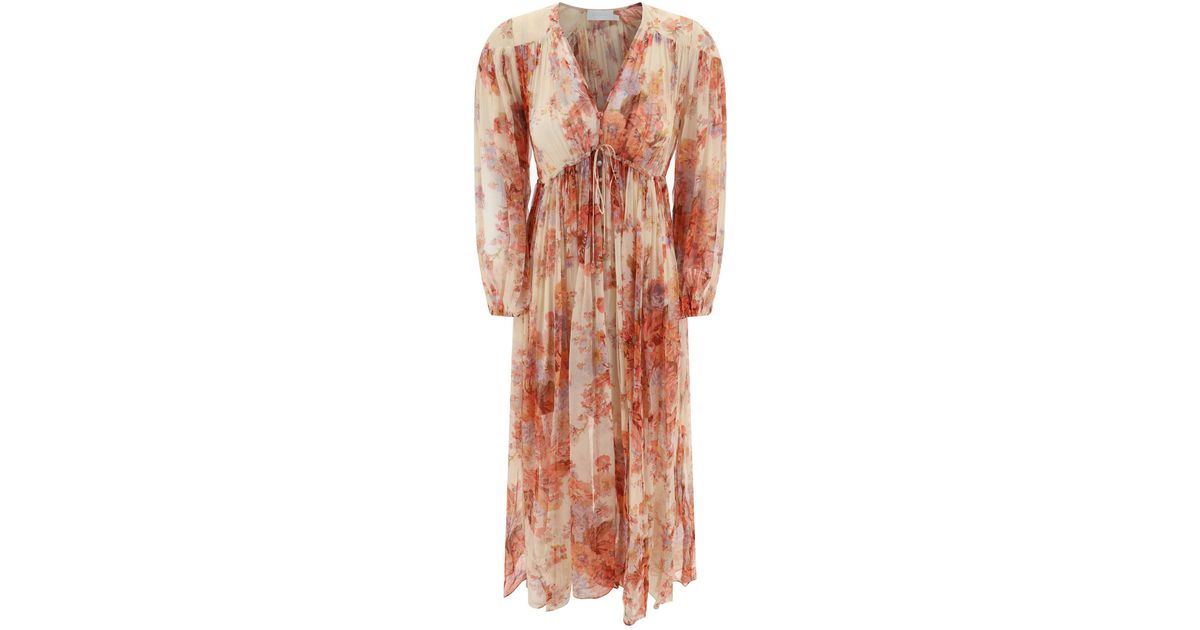 Zimmermann Maxi Dress Devi Yolk Lyst