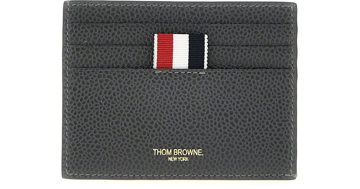 Thom Browne 4 Bar Wallets, Card Holders in Black for Men | Lyst