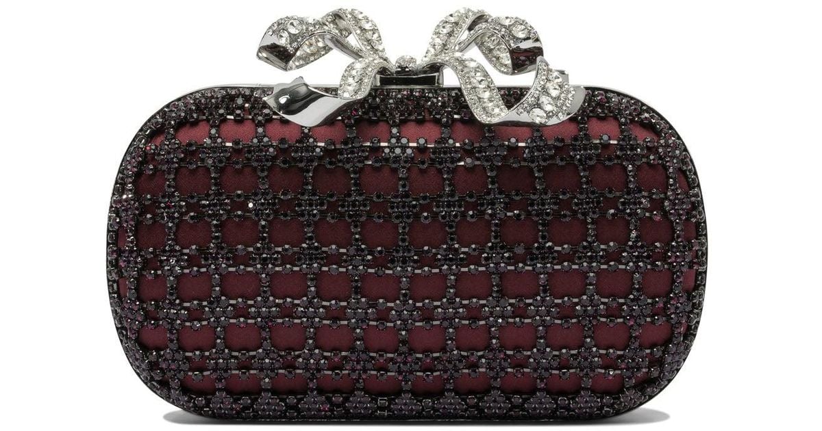Self-Portrait Clutches Bordeaux | Lyst UK