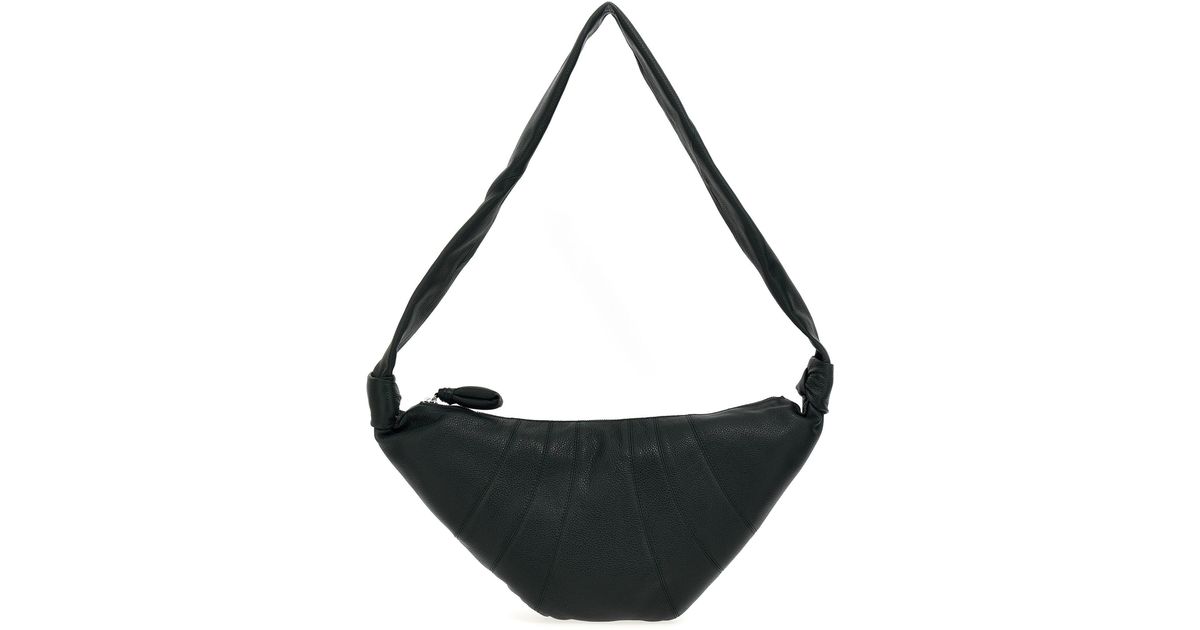 Lemaire Medium Croissant Shoulder Bags in Black | Lyst