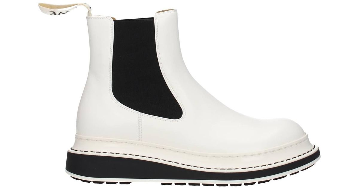 Loewe Ankle Boots Leather in White | Lyst