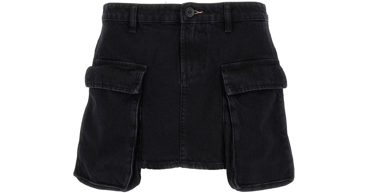 3x1 Cargo Mini Skirt Skirts in Black Lyst