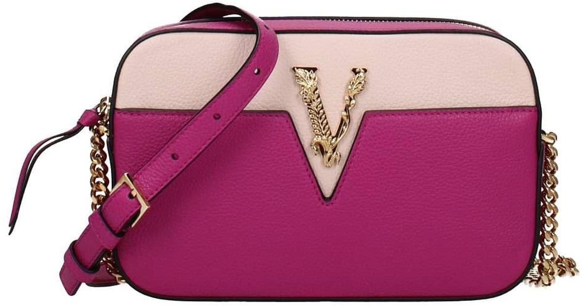 Versace Crossbody Bag Leather Orchid in Pink Lyst