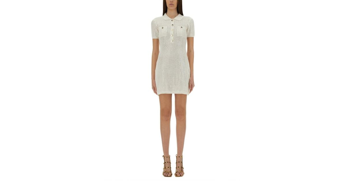 ワンピース Self-Portrait Mini Crochet Dress With Sequins White Sequin Crochet Mini Dress – self-portrait-EU