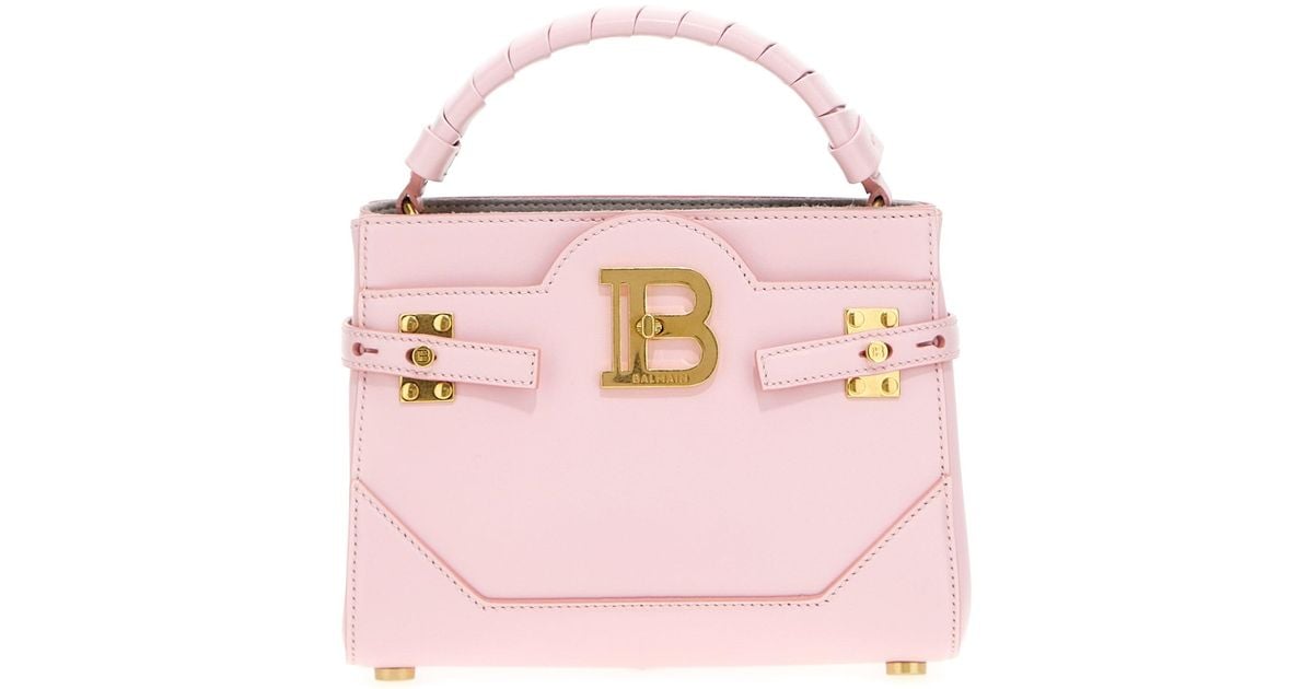 Balmain Bbuzz 22 Handbag Hand Bags in Pink | Lyst