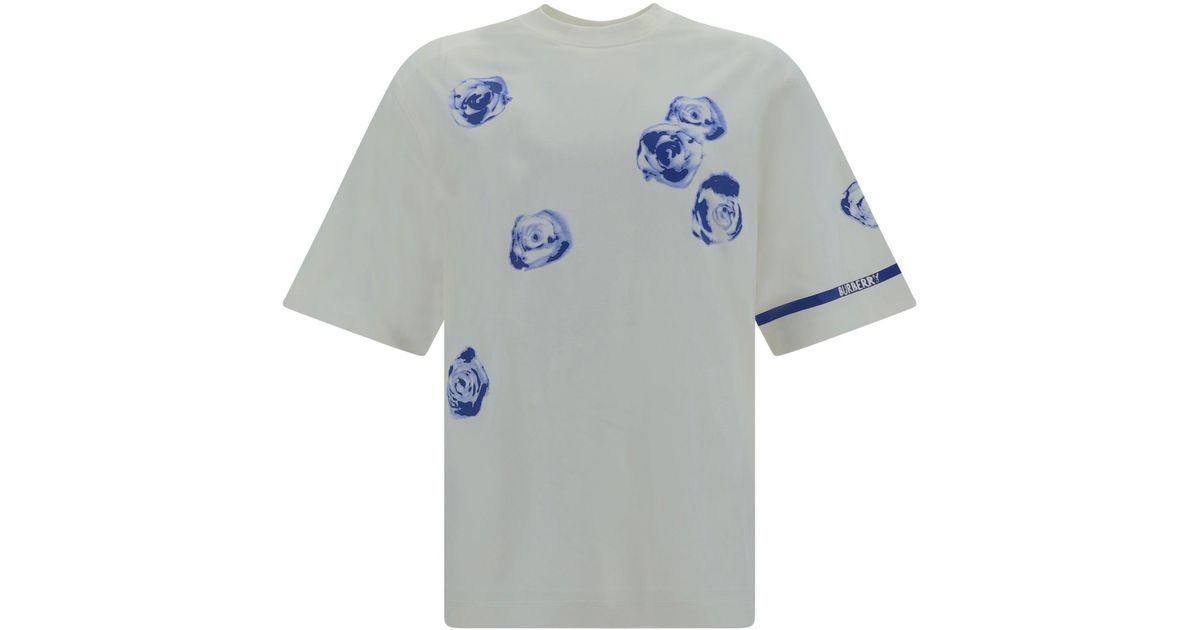 Burberry T-Shirt in Blue for Men | Lyst