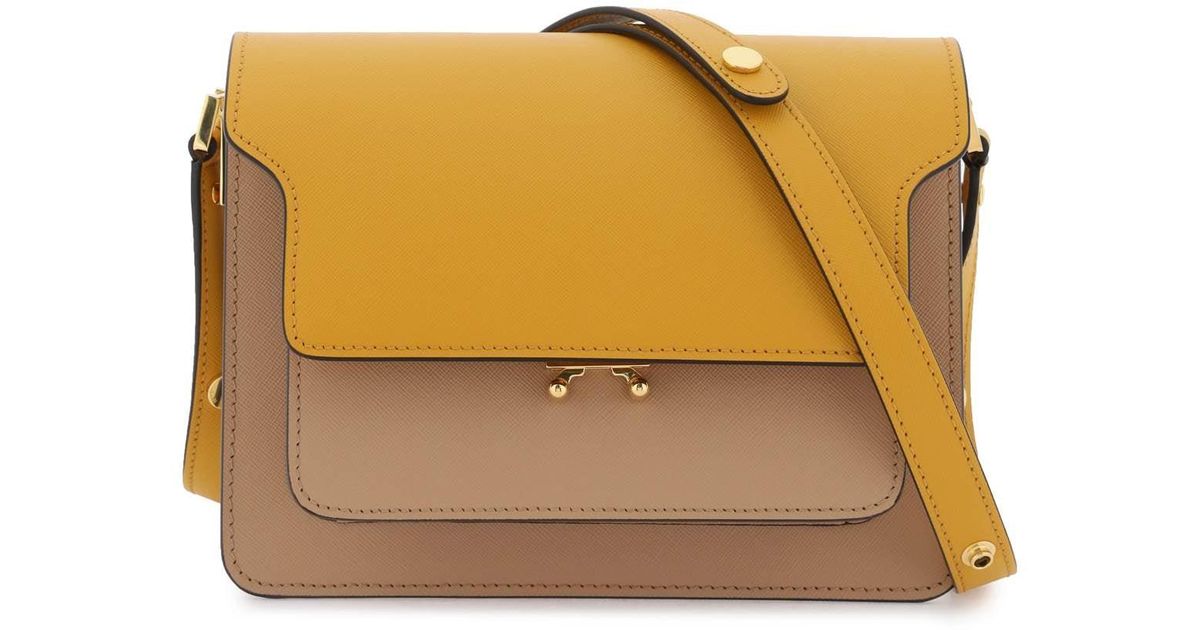 Marni Yellow Trunk Shoulder Bag