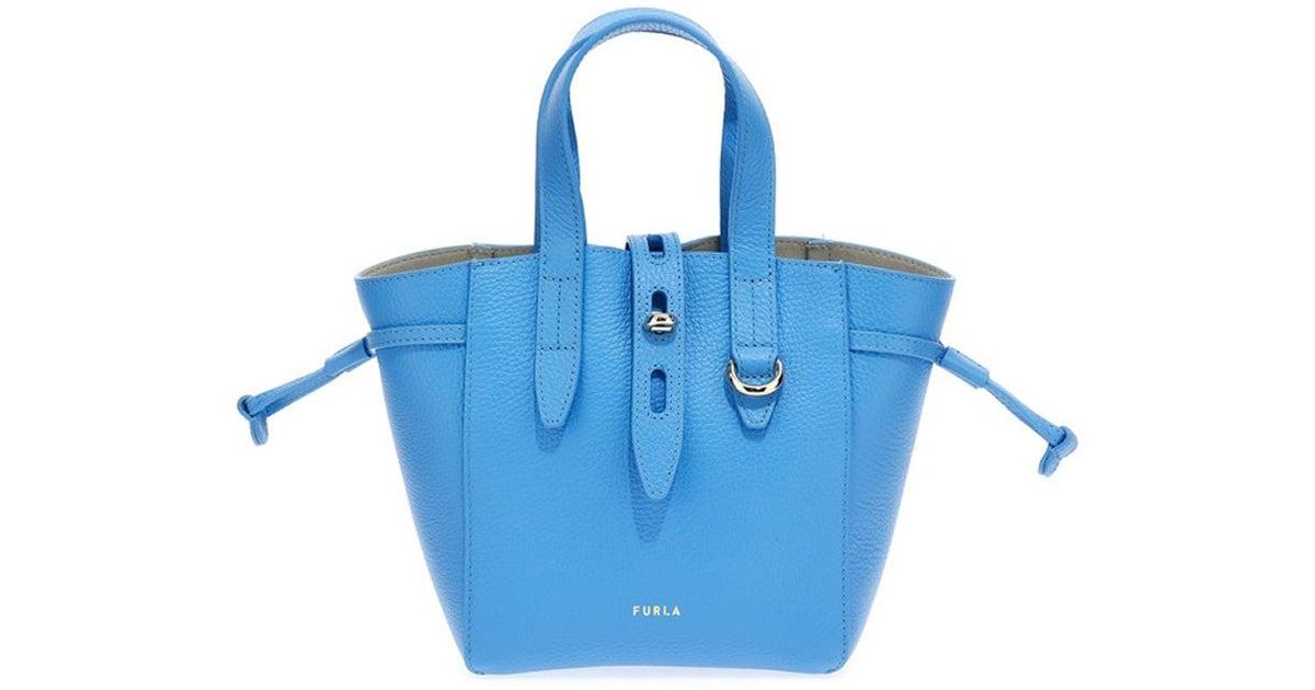Furla Net Hand Bags Blue | Lyst