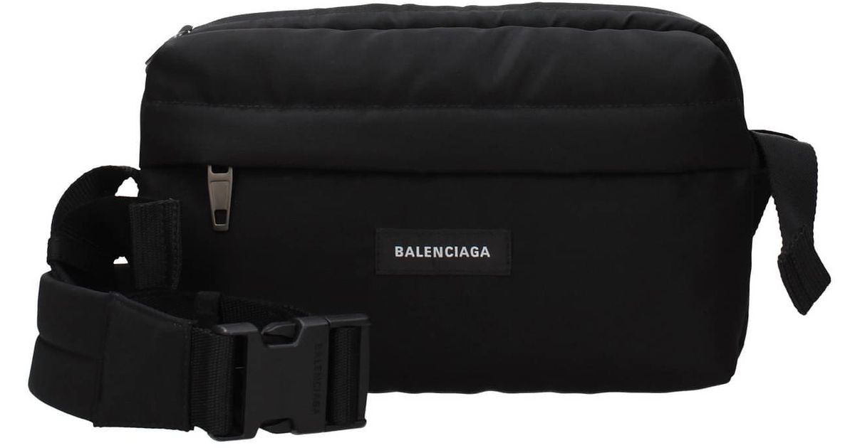 Balenciaga Crossbody Bag Fabric Black for Men Lyst