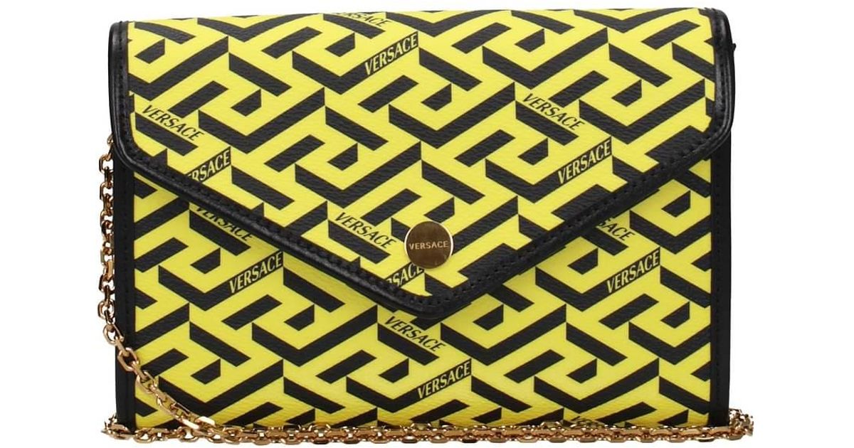 Versace Crossbody Bag Leather Black in Green Lyst