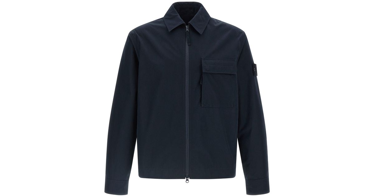 Stone Island Ghost Shirt And Blouse in Blue for Men | Lyst UK