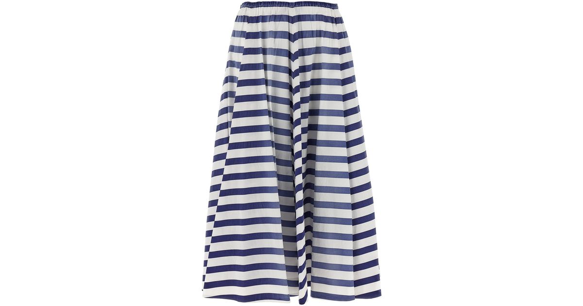 スカート PRADA Retro striped skirt Prada Retro Striped Skirt in Blue | Lyst Canada