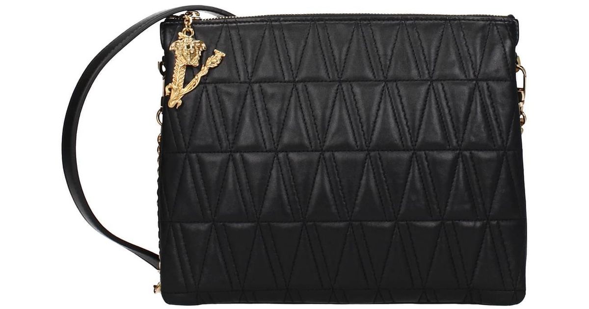 Versace Crossbody Bag Leather in Black Lyst