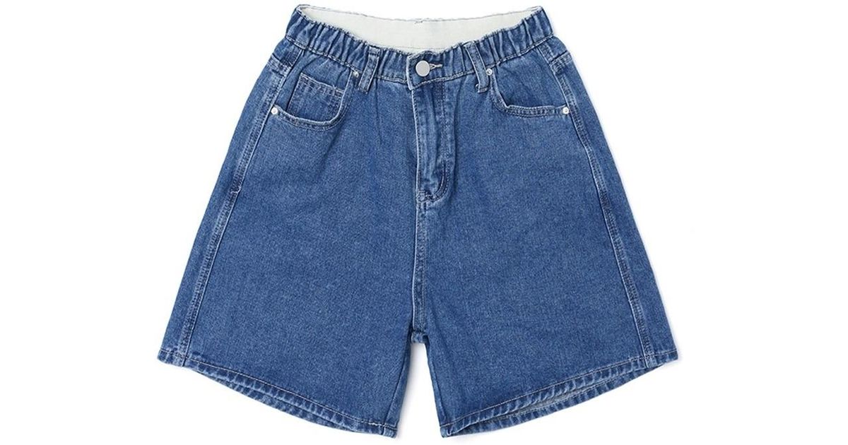Adhoc Denim Shorts in Blue | Lyst