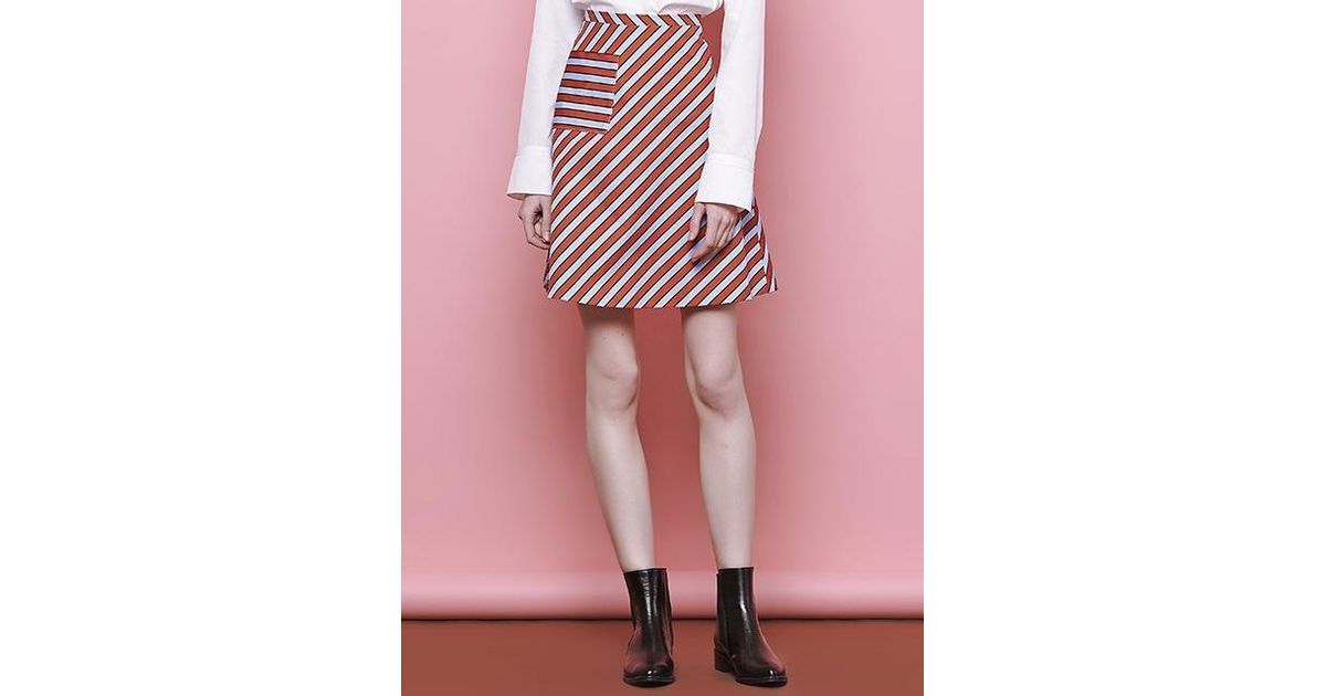 lyst margarin fingers pocket detail flare skirt lyst margarin fingers pocket detail flare skirt