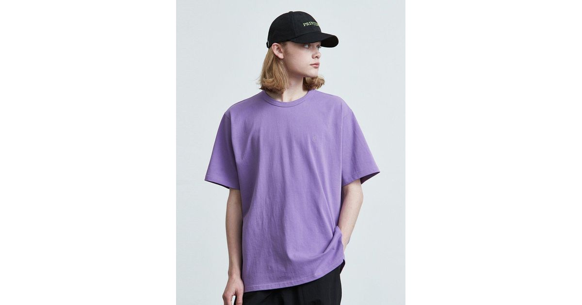VOIEBIT 16color Premium Cotton T-shirt in Purple for Men - Lyst