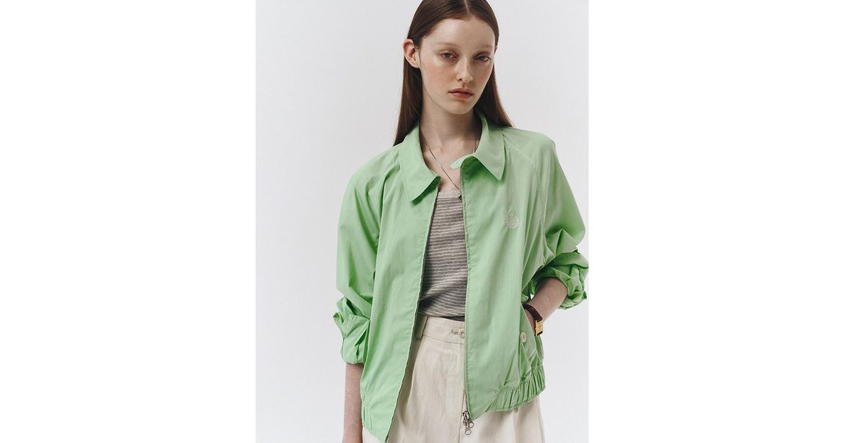 DUNST Summer Harrington Jacket in Green | Lyst