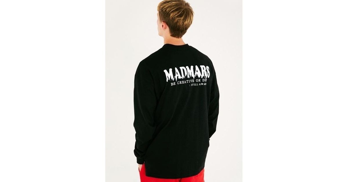 MADMARS Cotton Drip Logo Long Sleeve Shirts Black for Men - Lyst