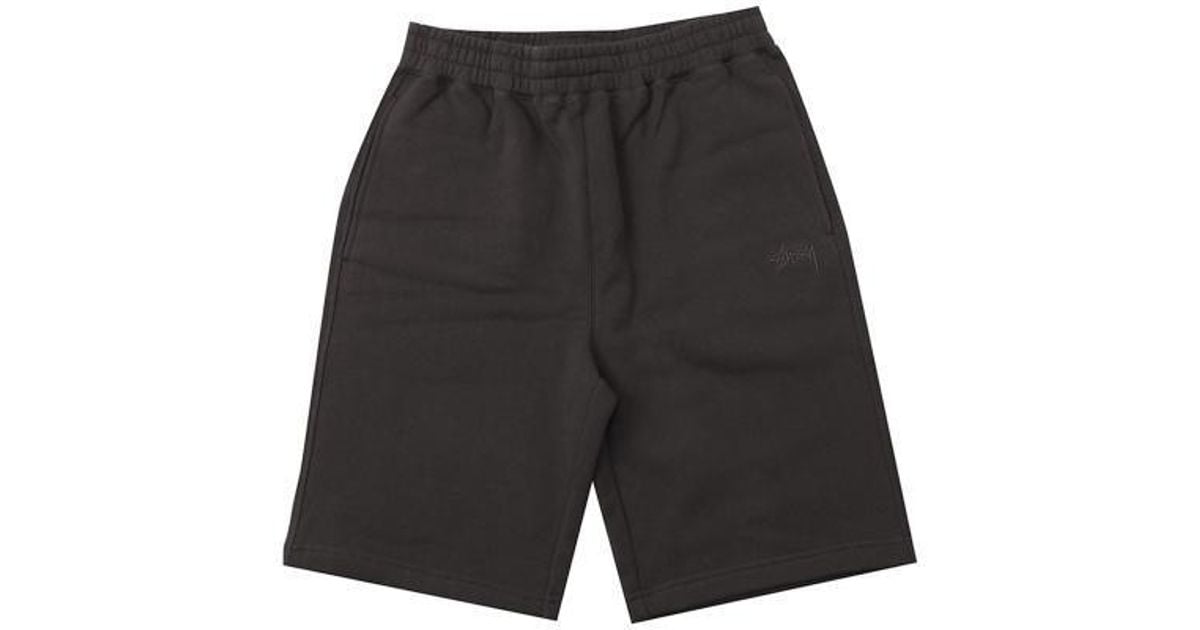 stussy stock fleece short