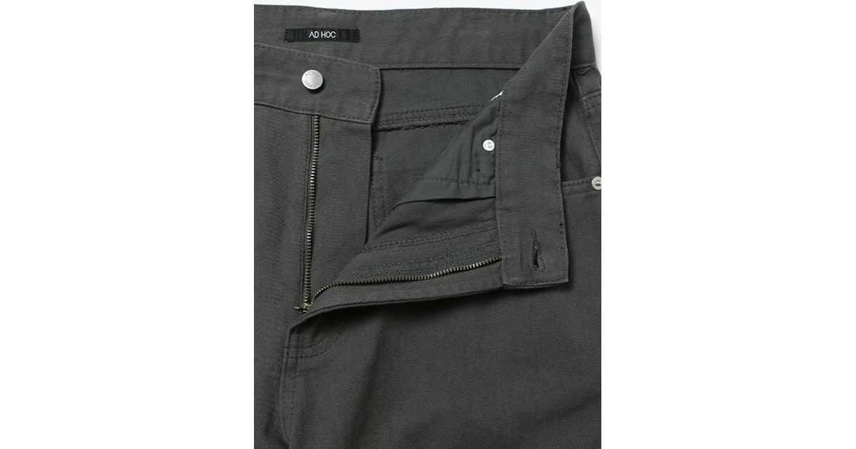 Adhoc Semi Wide Color Denim Pants in Black for Men | Lyst