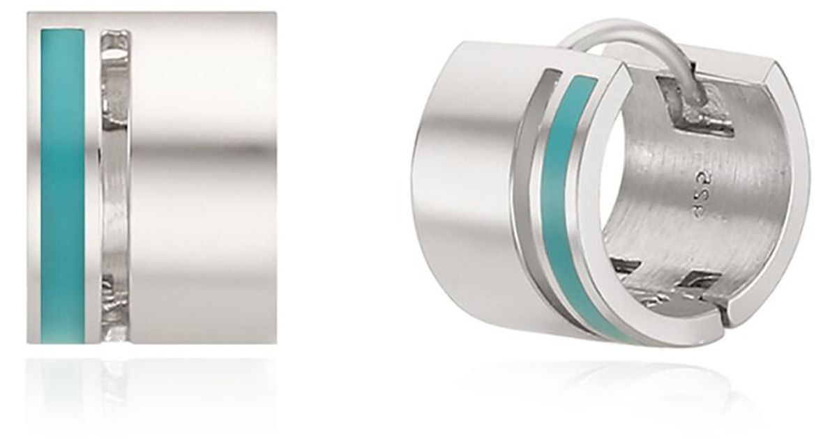 HYÈRES LOR Silver One Touch Earrings in Metallic | Lyst Canada