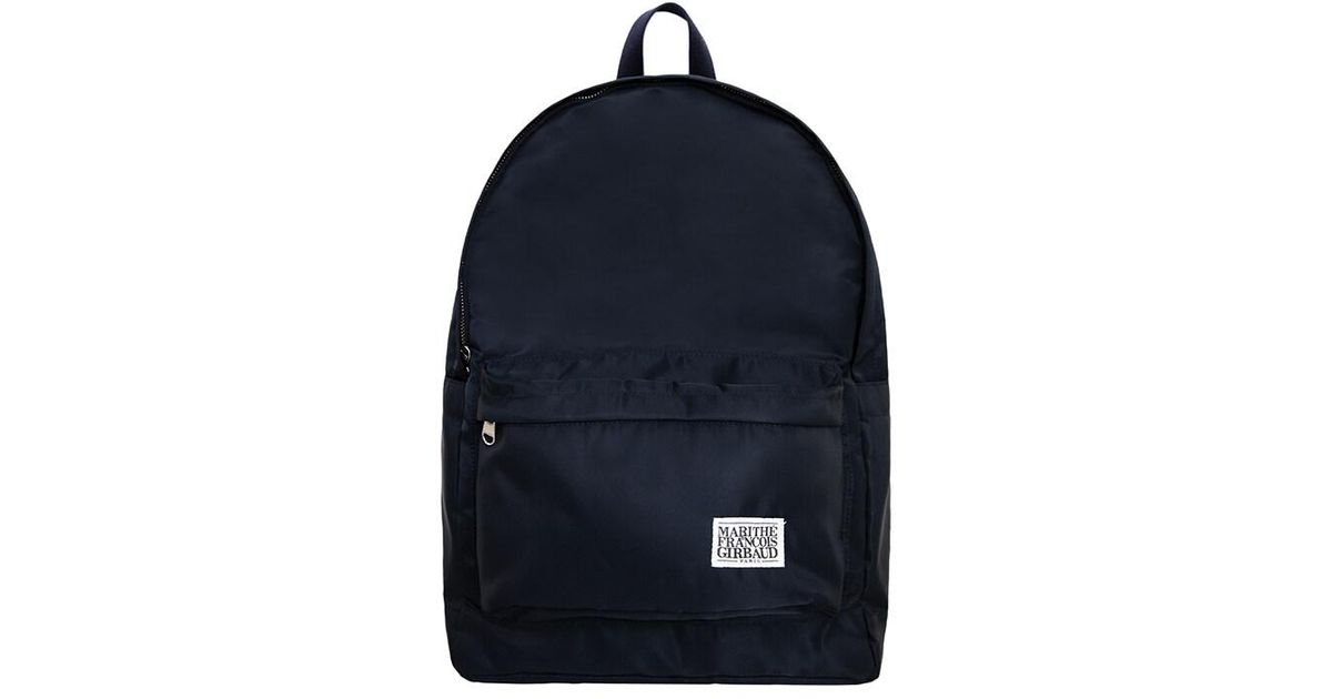 Marithé et François Girbaud Classic Logo Backpack in Blue | Lyst