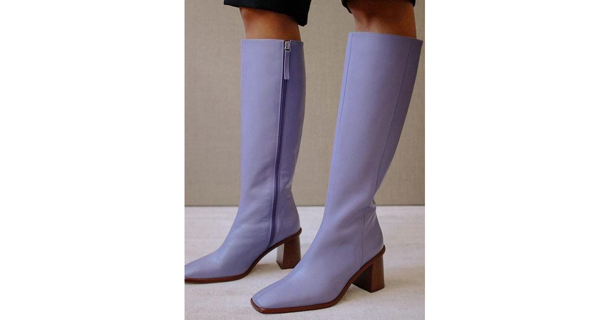lavender boots just fab