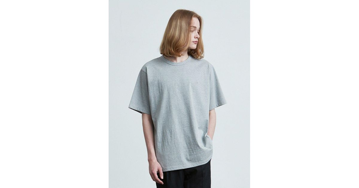 VOIEBIT 16color Premium Cotton T-shirt in Gray for Men - Lyst