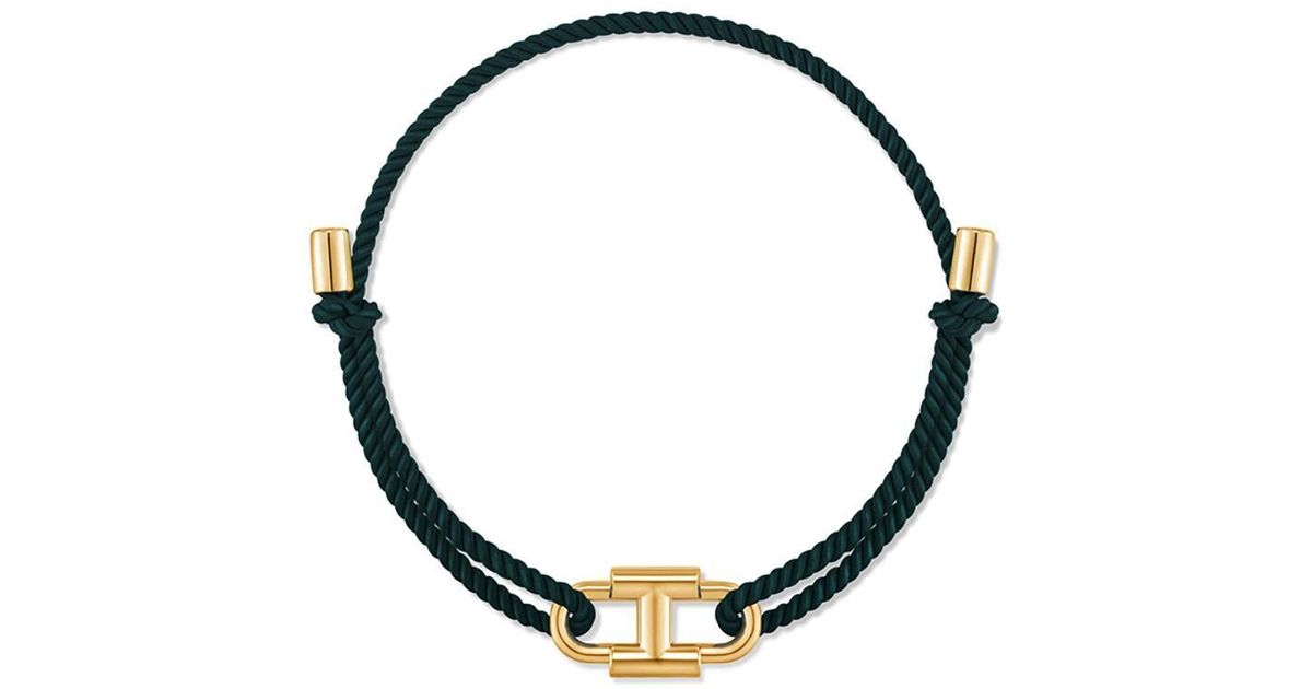 HYÈRES LOR Heriter Silver Emblem String Bracelet | Lyst Australia