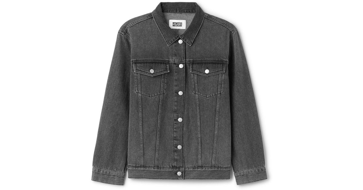weekday black denim jacket