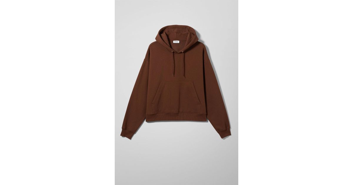 weekday bird hoodie brown