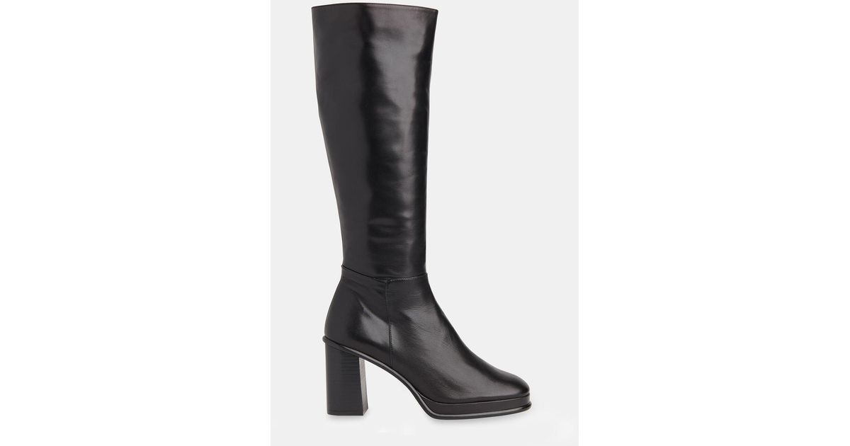 Whistles Clara Knee High Heeled Boot in Black Lyst