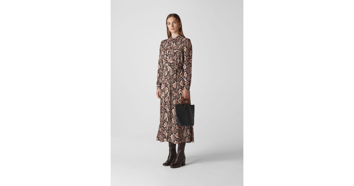elfrida snake print dress