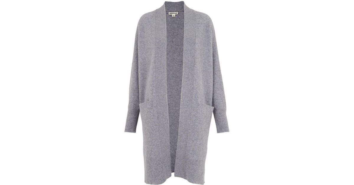 whistles grey cardigan